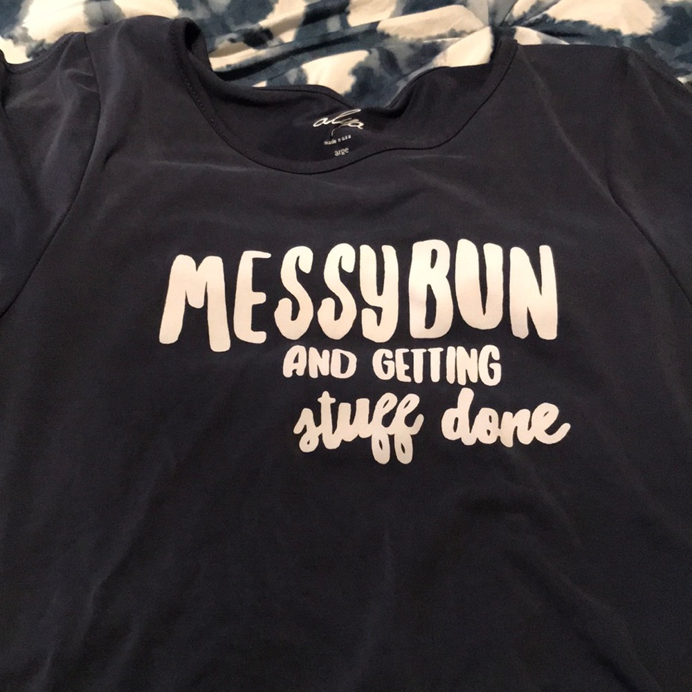 Messy bun and getting stuff done